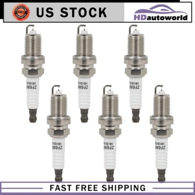 For 2002-2003 Acura TL CL 3.2L V6 6pc Iridium & Platinum Spark Plugs 4095 - Image 1 of 4