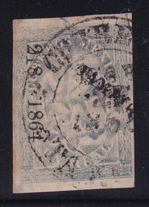 uce75 Mexico 1864 Tampico p.lll 218-1864 Sc#21a Mc#20lllb - Picture 1 of 1