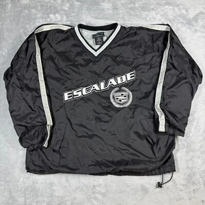 Vintage Steve & Barry's Escalade Black Nylon Pullover Jacket Mens Size Medium - Picture 1 of 9