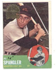 2012 Topps Heritage 1963 Buybacks #77 Al Spangler (50th Anniversary Logo)(Condit