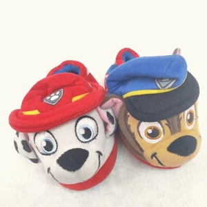 Paw Patrol Chase And Marshall Slippers Toddler Size 7/8 kids - Picture 1 of 5