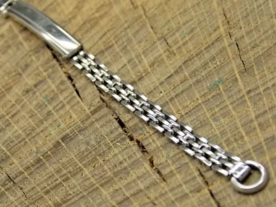 Gemex EE. UU. Vintage Nuevo de Lote Antiguo Correa de Reloj Despliegue Clsp Acero Inoxidable Anillo Extremo Foto 1 de 4