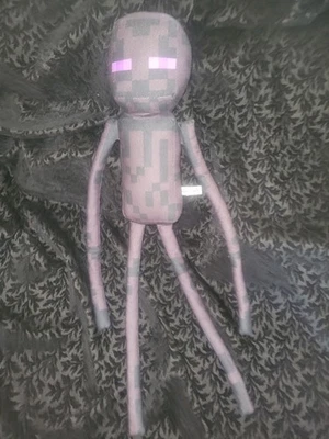 Minecraft Enderman Plush Toy Factory Stuffed 14" Doll Black Figure Mojang - Image 1 of 2