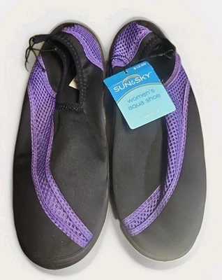 Zapatos Lasies Aqua Agua Antideslizantes TALLAS 5-6 Negro-Púrpura Nuevos Con Etiquetas  Foto 1 de 4