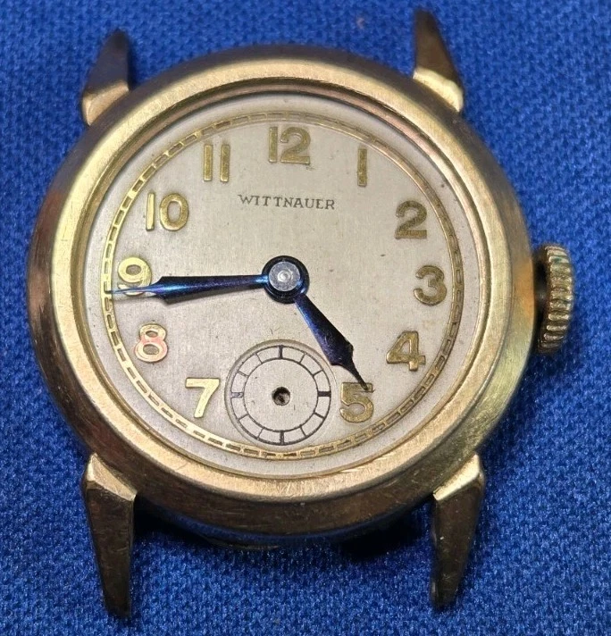 Cara de reloj de pulsera Wittnauer vintage para hombre para piezas/reparación  Foto 1 de 3