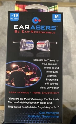 EARASERS EARPLUGS for Musicians - EAR-M1-M - MEDIUM - Image 1 of 4
