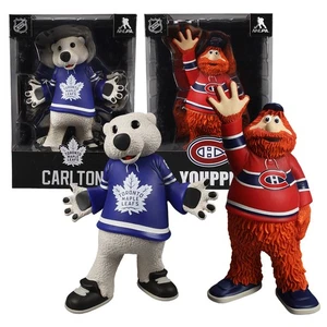 Carlton The Bear & Youppi! Paquete de 2 figuras de vinilo de 8" de mascota - Imagen 1 de 6