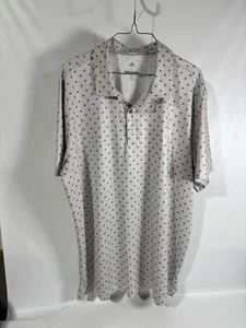 Adidas Men's XL Polo Golf Shirt Logo Adi-Print All Over Lightweight - Picture 1 of 6