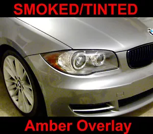 BMW 1 Series E82 E88 Headlight Overlay Eyelid Amber Gone Removal 128i 135i 1M - Picture 1 of 2