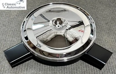 Air Cleaner 70 71 72 Camaro Chrome Lid Dual Twin Snorkel Breather Z28 *IN STOCK* - Image 1 of 4