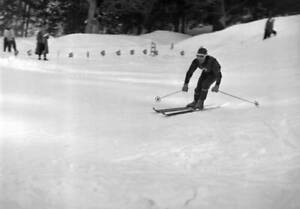 Ski World Cup 1954 55 men downhill Wengen 1955 Ernst Hintersee- 1955 Old Photo