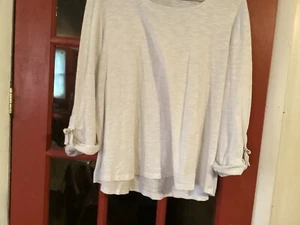 Chico's Ultimate Tee,3/4" Length RolledSleeves/Clamps Size XL - Picture 1 of 2