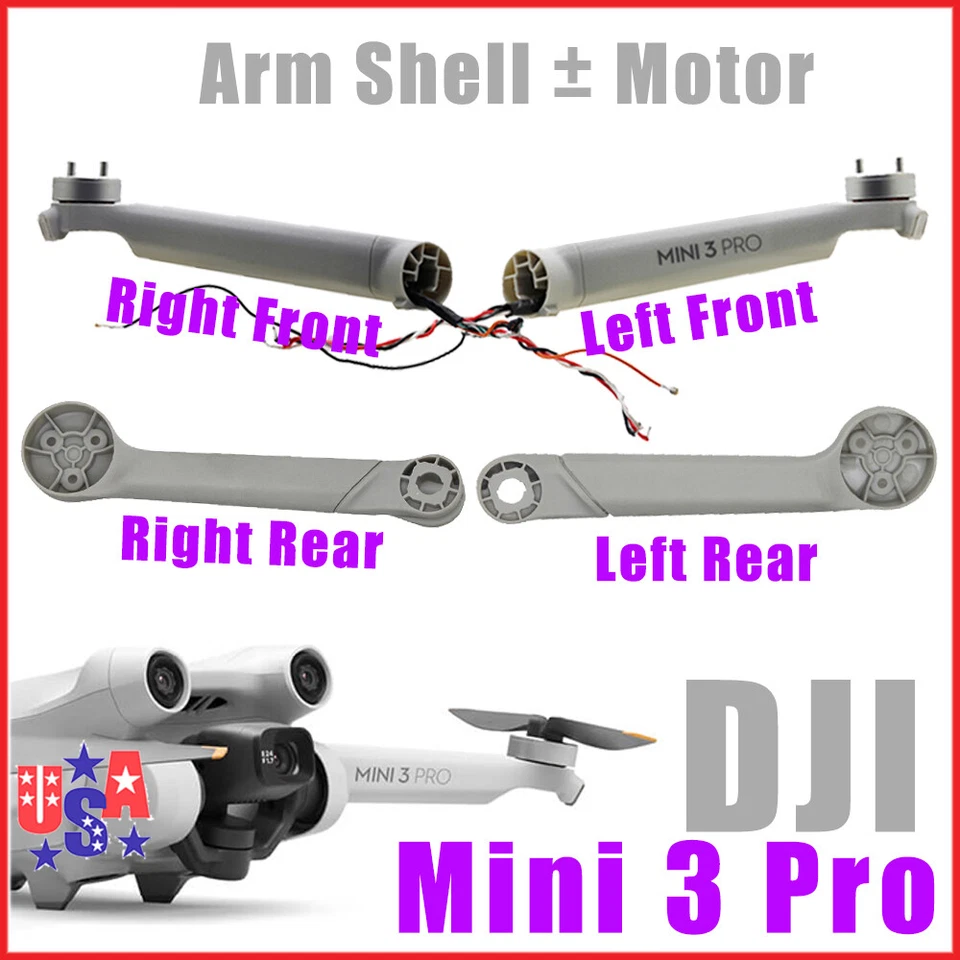 OEM For DJI Mini 3 Pro Drone Left Right/Front Rear Arm Shell Cover Case Motor