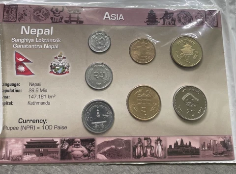 Littleton World Coin Set Nepal UNC Cover