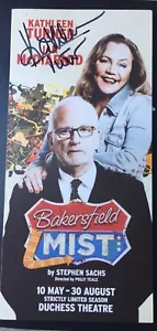 KATHLEEN TURNER SIGNED BAKERSFIELD MIST THEATRE FLYER ROMANCING THE STONE - Picture 1 of 2