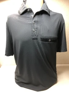 NUEVO CON ETIQUETAS CoLLo Hombres M Gris Alto Rendimiento Bloqueador Solar Golf Polo - Imagen 1 de 8