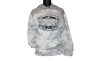 Red Head Hoodie Men's Small White/Gray Tundra Camouflage Sweatshirt **READ** - Picture 1 of 6