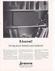 Vintage 1966 Jensen X-40 Speakers Print-Ad /