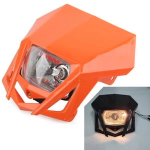 Frontscheinwerferverkleidung für Kawasaki KLX XR CRF DRZ Yamaha Dirt Bike Orange - Bild 1 von 8