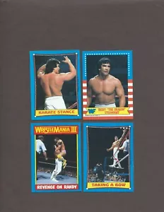 Ricky "The Dragon" Steamboat (4) #21, 43, 50, 65 ~ 1987 Topps WWF Wrestling ~ NM - Picture 1 of 2