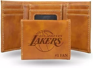 LOS ANGELES LAKERS----------#1 FAN-------LEATHER WALLET - Picture 1 of 1