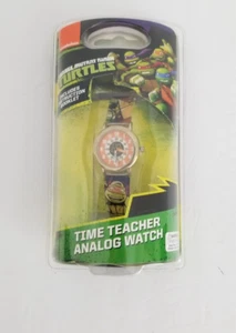 RELOJ ANALÓGICO NICKELODEON TEENAGE MUTANT NINJA TURTLES TIME TEACHER NUEVO - Imagen 1 de 4
