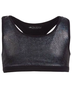 Ideology Big Girls Crackle-Print Sports Bra - Picture 1 of 5