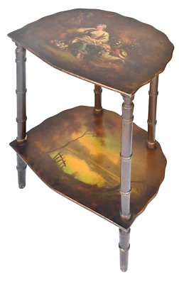 Sellette en bois peint - Photo 1/4