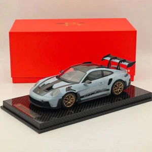 AI MODEL 1/18 Porsche 992 GT3 RS GRIS Resina Alta Calidad Colección Coche Modelo - Imagen 1 de 10