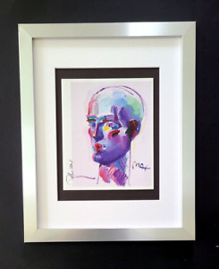 Peter Max | Vintage Print Signed | Matted Mounted & New Framing in Silver |