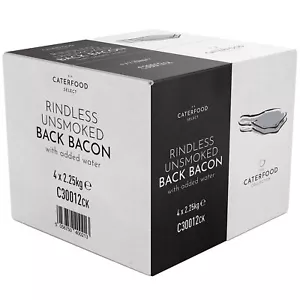Caterfood Select Unsmoked Rindless Back Bacon | 1x2.25kg | Free Delivery - Picture 1 of 1