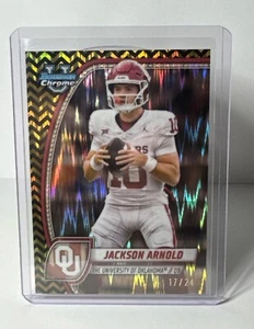 Jackson Arnold 2024 Bowman Chrome U Breaker Delight Black & Gold Shimmer 17/24 - Picture 1 of 2