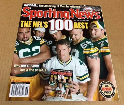 Quiosco Green Bay Packers Sporting News 2003 Brett Favre nuevo y SIN LEER SIN ETIQUETA Foto 1 de 4