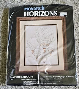 Monarch Horizons Cross Stitching Majestic BALLOONS 11"X 14" - Picture 1 of 2