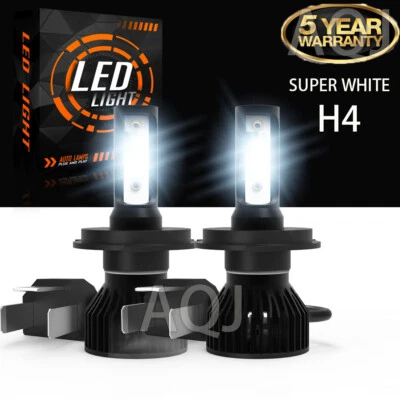 For Toyota Yaris 2006- 2021 6000K LED Headlight Bulbs High/Low Beam H4/ 9003 2pc - Image 1 of 4