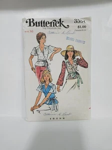 Butterick 3554 Size 16 Blouses Uncut - Picture 1 of 1