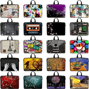 Colorful Design Laptop Sleeve Bag w. Hidden Handle Fit 17 17.3 Inch Computer - Picture 1 of 32