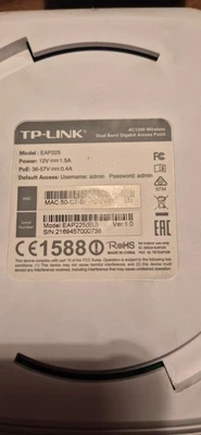 TP-LINK (EAP225) 1200 Mbps 2 Ports 1000 Mbps Wireless Zugangspunkt DUAL BAND - Bild 1 von 4