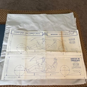 1950s Fisher Body Craftsman's Guild Drawings A&B For Model Cars, Sedan, Sports - Picture 1 of 11