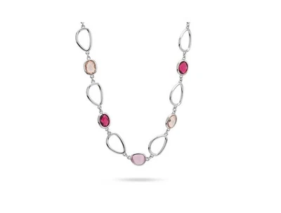 Collana girocollo donna Boccadamo cristalli color rosa e rubino XGR746 - Immagine 1 di 3