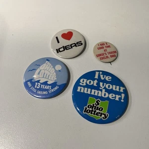 Konvolut 4 Button Pins - Bild 1 von 9