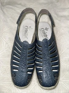 RIEKER BLAUE DAMENSCHUHE GR 37 - Bild 1 von 4