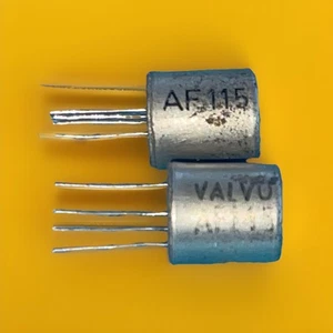 2 Stück - AF115 SIEMENS VALVO TO-7 - 4-polig - PNP Germanium Transistor Selten - Picture 1 of 3