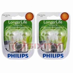 2 pc Philips Tail Light Bulbs for Jaguar Super V8 Vanden Plas X-Type XJ12 vc - Picture 1 of 5
