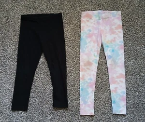 Girls Leggings Set Of 2 Wonder Nation & Okie Dokie Sizes 4-5 & 4t - Picture 1 of 5