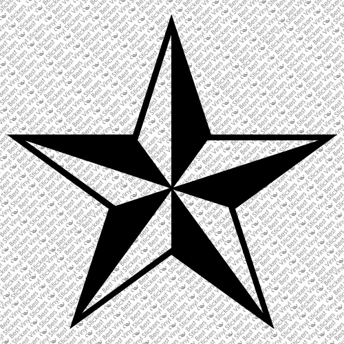 CALCOMANÍA ADHESIVA VINILO VENTANA DECORACIÓN HOGAR COCHE ESTRELLA NÁUTICA PERSONALIZADA (ST-03) Foto 1 de 1