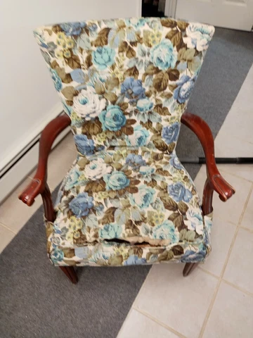 Vintage 50's Chair solid real wood Cover