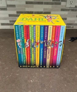 NEW Roald Dahl Collection: 16 Children's Classic Paperback Book Box Set - Picture 1 of 5