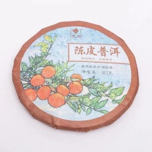 2021 Tangerine Peel Puerh Tea Gu Yi Dried Orange Peel Pu-erh Ripe Pu'er Tea 357g - Picture 1 of 11