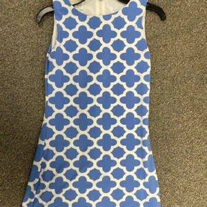 Area Code 407 NWT Kids Size Blue Party Dress Shift Dress with Zipper - Picture 1 of 2